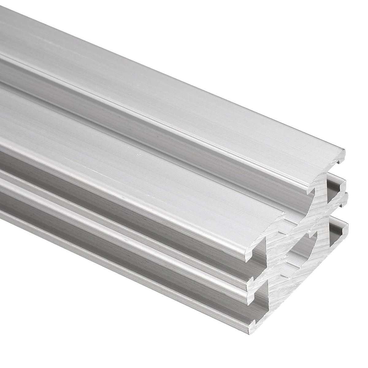 2Pcs 550mm 1030 Aluminum Extrusion Profile, European Standard Anodized Linear Rail for 3D Printer Part, CNC Machine, Linear Rail Guide, Silver