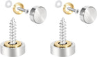 Mirror Screws Decorative Caps Cover Nails Stainless Steel 16mm 16pcs for Mirrors, Tea Tables, Wardrobes