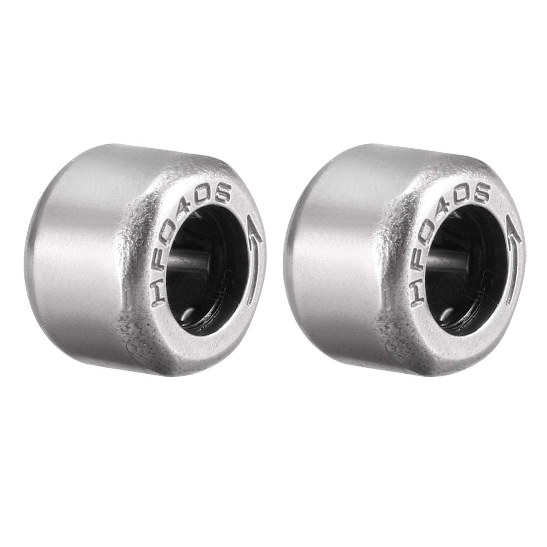 Needle Roller Bearings, 4mm Bore 8mm OD 6mm Width, Chrome Steel Needles PA66 Cage One Way Clutch Bearing 2pcs