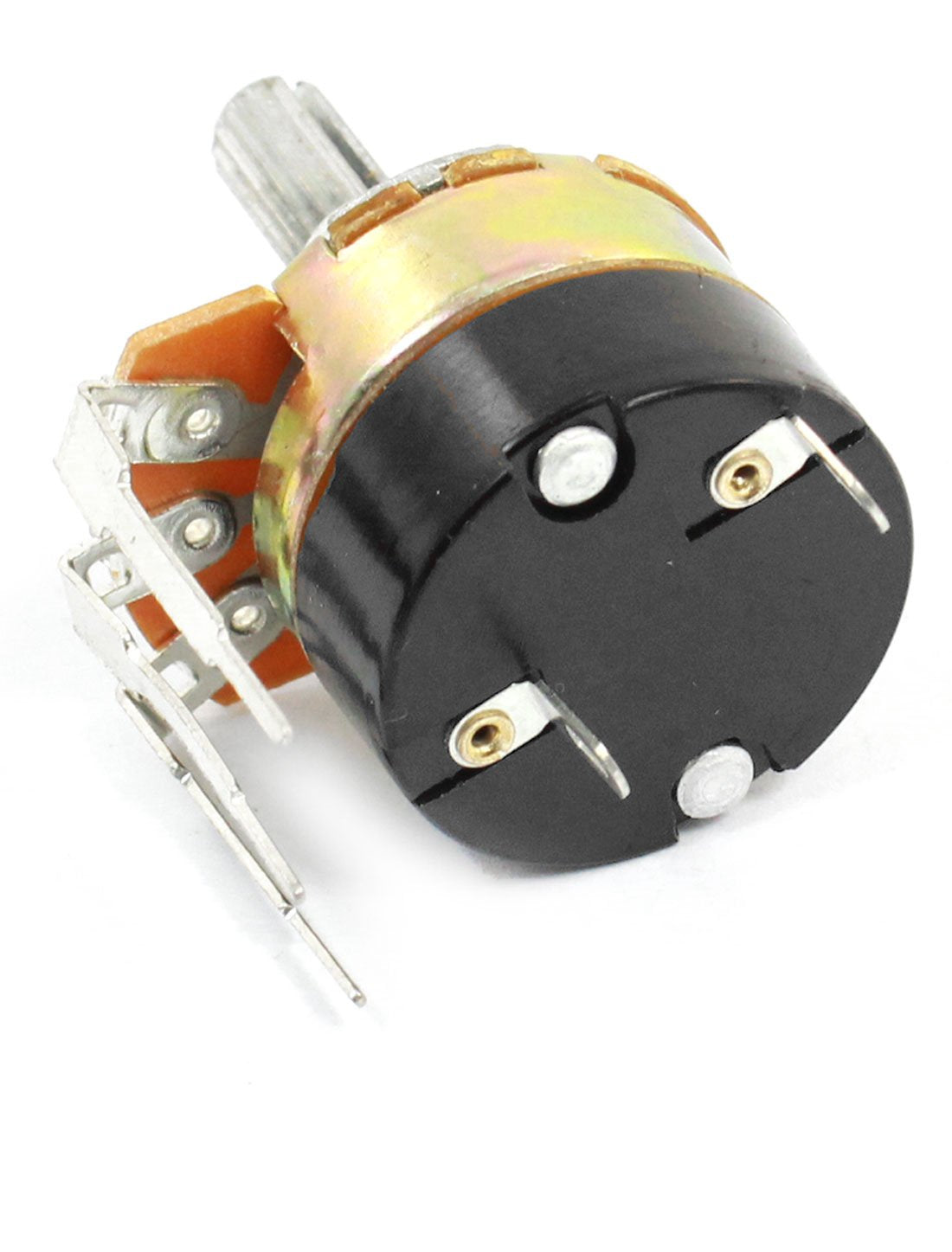 a14071400ux0689 2 Piece 500K Ohm 5 mm Knurled Shaft Rotary Switch Carbon Potentiometers, 0.91" Width, 1.46" Length