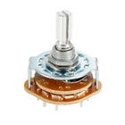 2P6T 2 Pole 6 Position Selectable Single Deck Band Channel Rotary Switch Selector