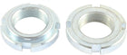 2 Pcs Silver Tone 24mm Thread Diameter 1.0 Thread Pitch Motorcycle Steering Stem Lock Nut for Suzuki