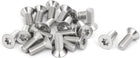 M6x16mm 304 Stainless Steel Flat Countersunk Head Torx Screws Silver Tone 20pcs