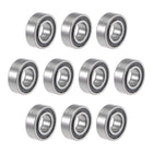 R166-2RS Deep Groove Ball Bearings 3/16" x 3/8" x 1/8" Double Sealed Chrome Steel P6(ABEC3) 10pcs
