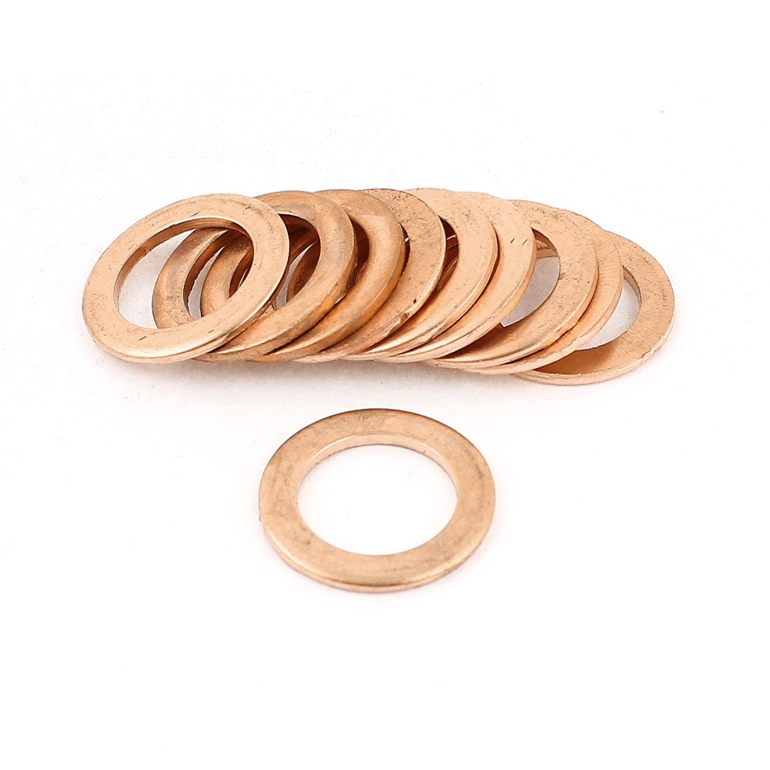 10Pcs 13mmx20mmx1.5mm Copper Crush Washer Flat Oil Seal Gasket
