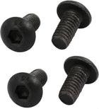 4pcs M4x8mm 10.9 Grade Hex Socket Reverse Left Hand Thread Screw Bolt Black
