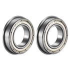 F6903ZZ Flanged Ball Bearing 17x30x7mm Double Metal Shielded (GCr15) Chrome Steel Flange Rip Bearings 2pcs