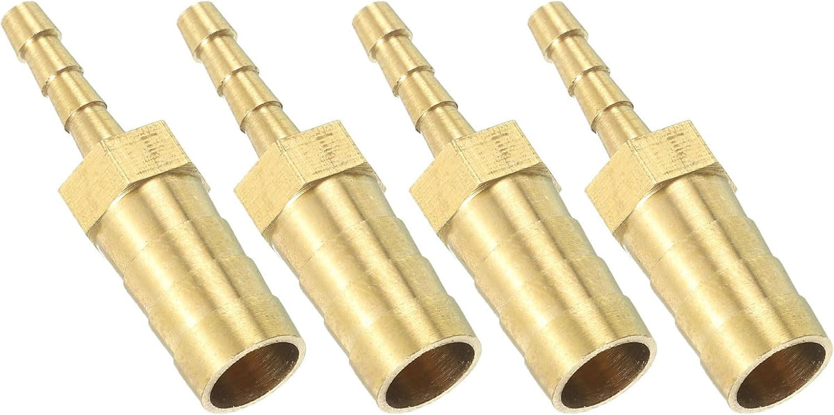 2 Pcs Kupfer Rohr Kugelgelenkgerät gerader Stecker Kupplung, 9/16" ID Kupfer Fitting Luftschlauchanschlüsse zum Verbinden von Wasser Kraftstoff Luft, Öl Schläuche