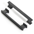 LinkMejor Matte Black Kitchen Square Cabinet Handles 5 Inch 10 Pack