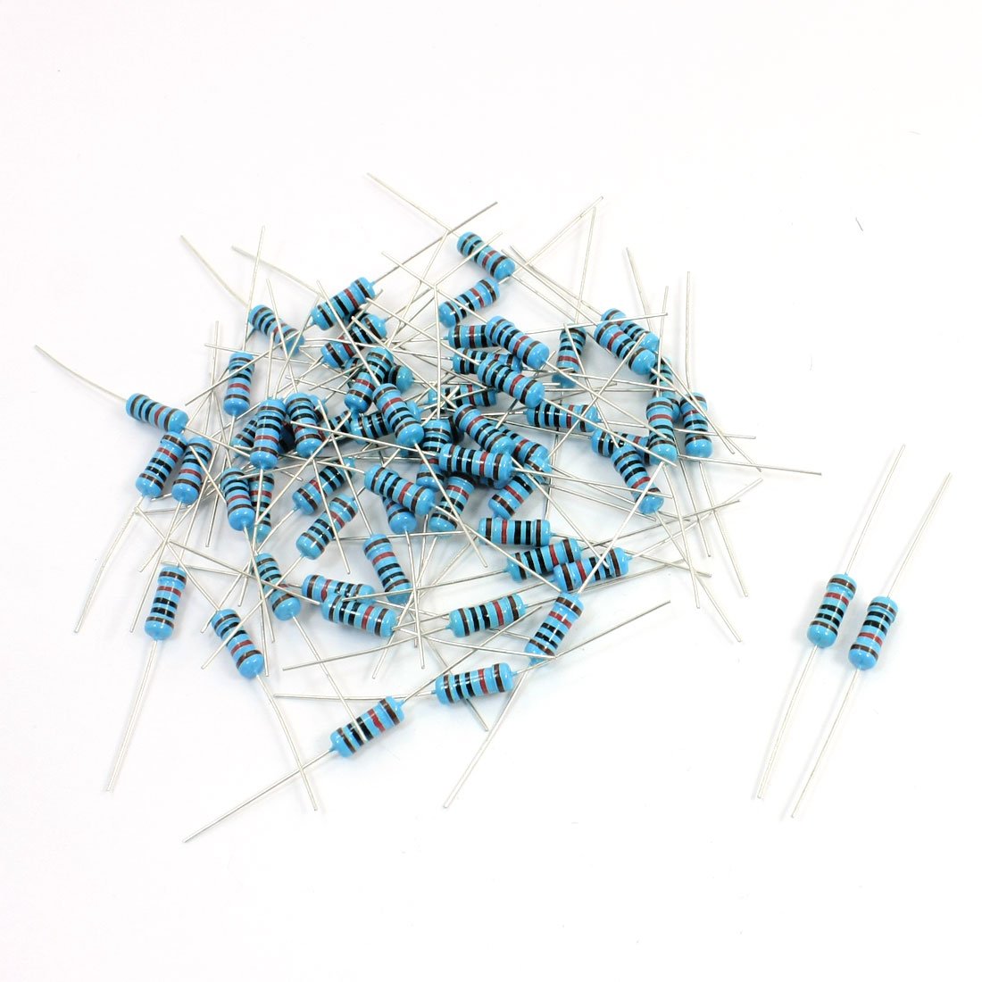 60Pcs Axial Lead Through Hole 1W 1% 10K Ohm Metal Film Resistor