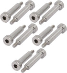 10pcs 304 Stainless Steel Hex Socket Shoulder Bolt 5mm Shoulder Dia 20mm Shoulder Length M3 Thread