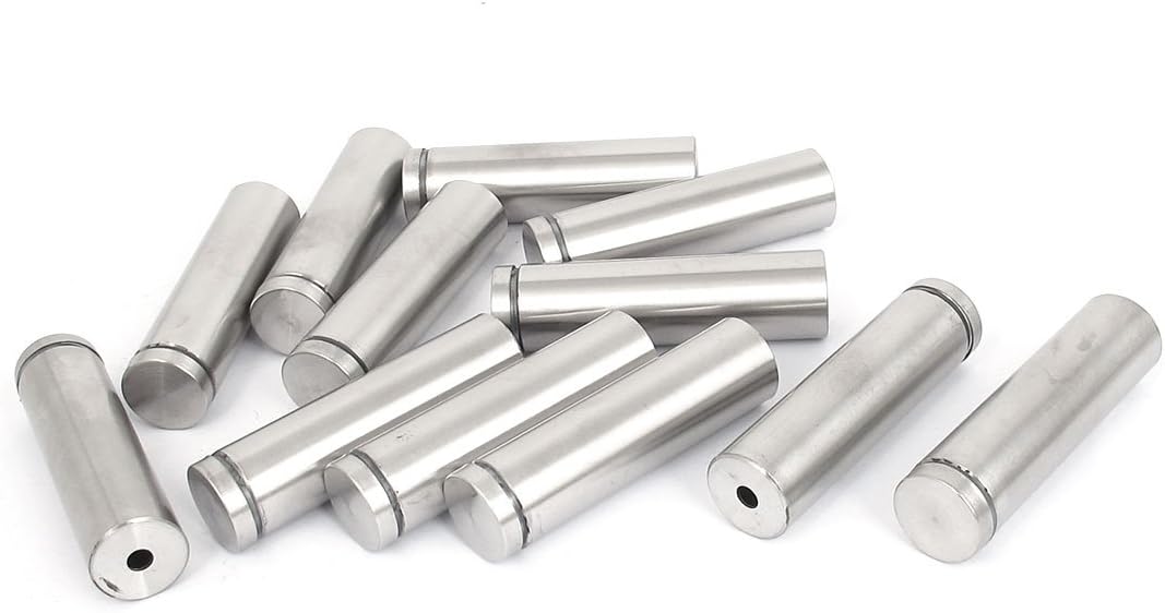 19mm x 70mm Stainless Steel Advertising Frameless Glass Standoff Pins 12pcs