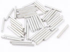2mm Dia 20mm Length Metal Solid Round Rod Bar 50 Pcs