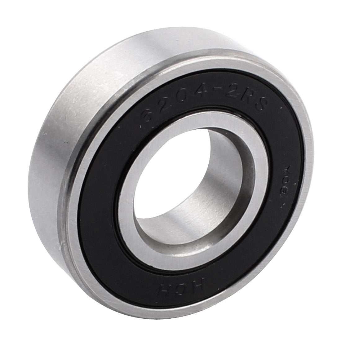 Metal 6204-2RS Sealing Rubber Groove Ball Wheel Bearings 47x20x14mm