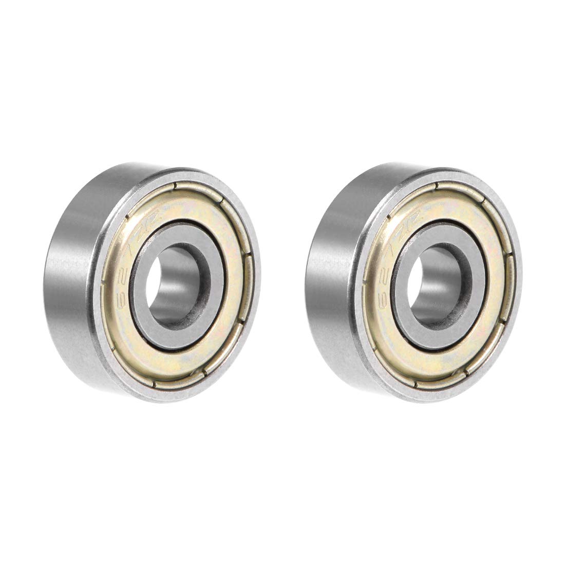 627ZZ Deep Groove Ball Bearing 7x22x7mm Double Shielded Chrome Steel Bearings 2-Pack