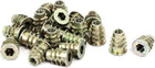 M5x14mm Interface Hex Socket Threaded Insert Nuts 20pcs for Wood Furniture