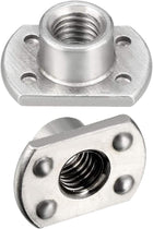 Weld Nuts,M8 Tab Base UNC Carbon Steel Machine Screw 4 Projection Silver 25Pcs