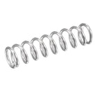 Compression Spring,304 Stainless Steel,9mm OD,1.2mm Wire Size,9mm Compressed Length,35mm Free Length,61.8N Load Capacity, Silver Tone,10pcs