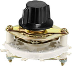 2P5T 2 Pole 5 Throw 1 Deck Band Channel Rotary Switch Selector with Plastic Knob