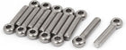 M8 x 40mm 304 Stainless Steel Machine Shoulder Lift Eye Bolt Rigging 12pcs