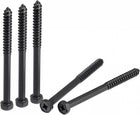 Hex Lag Screws 5/16" x 4" Carbon Steel Phillips Head Half Thread Self-Tapping Bolts for Deck Building or Joining Lumber 10pcs