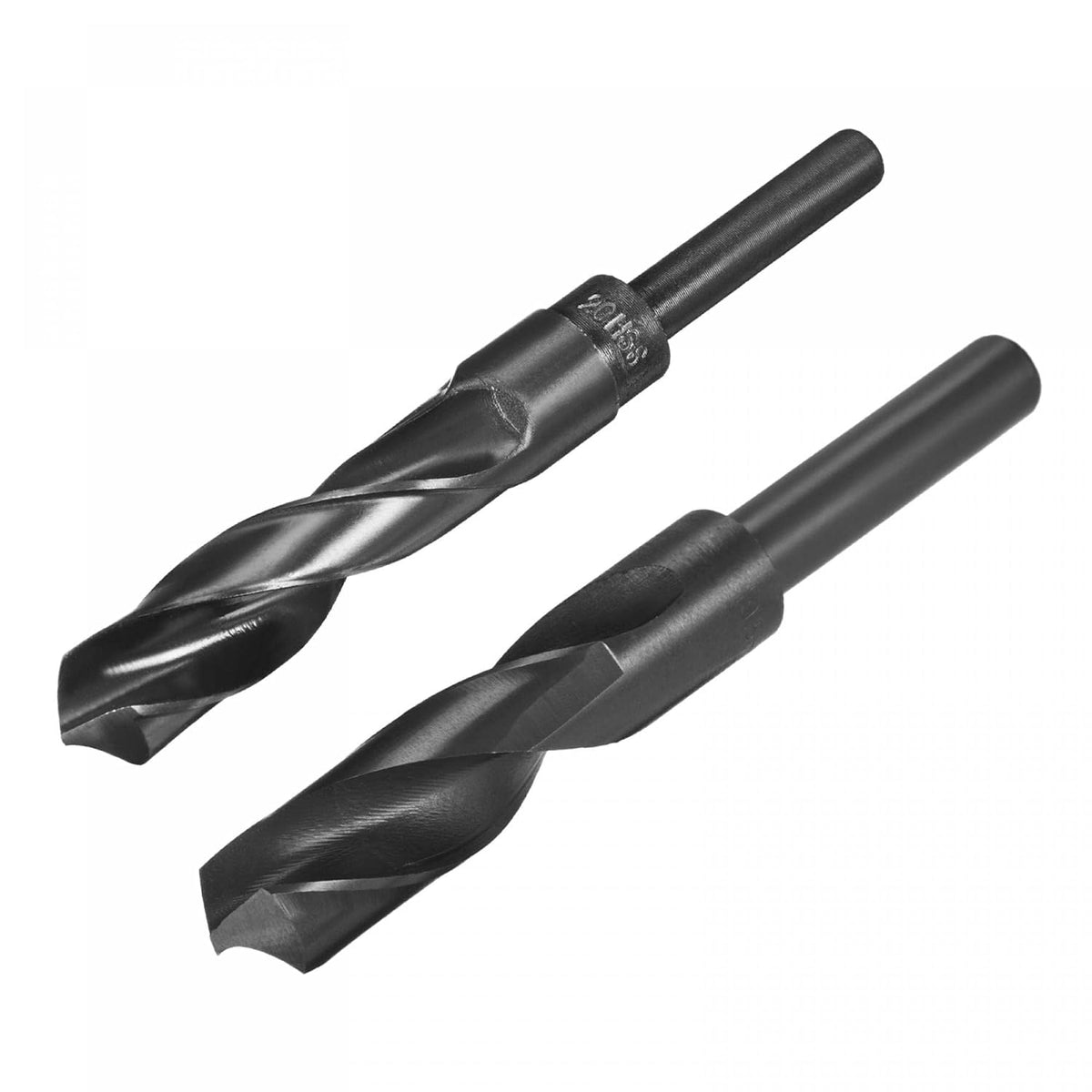Reduced Shank Drill Bit Set, 19.5mm 20mm Nitride Coated High Speed Steel 9341 Drilling Cutter with 1/2" Round Shank 2pcs
