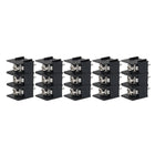 a11042200ux0015 5 Piece 7.62 mm Pitch 3P PCB Screw Terminal Block, Black, 20A