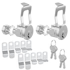 Locking Box (2 Pcs), Lock untuk Pintu Depan Universal & Mailbox di Sisi Rumah dengan Pengganti Kunci – Mudah Diletakkan, Dilengkapi 2 Set Kunci, Cocok untuk Hampir Semua Kotak Penerima Surat, Tahan Lama & Aman (2)