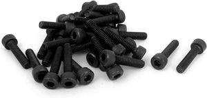 M4 x 18mm 12.9 Alloy Steel Hex Socket Head Cap Screws Bolt Black 30pcs