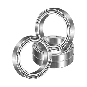 4 Pack 6703ZZ Deep Groove Ball Bearings, 17 x 23 x 4mm Chrome Steel Double Shield Bearing for Electric Motor, Home Appliances, Industrial Machinery, (ABEC5)