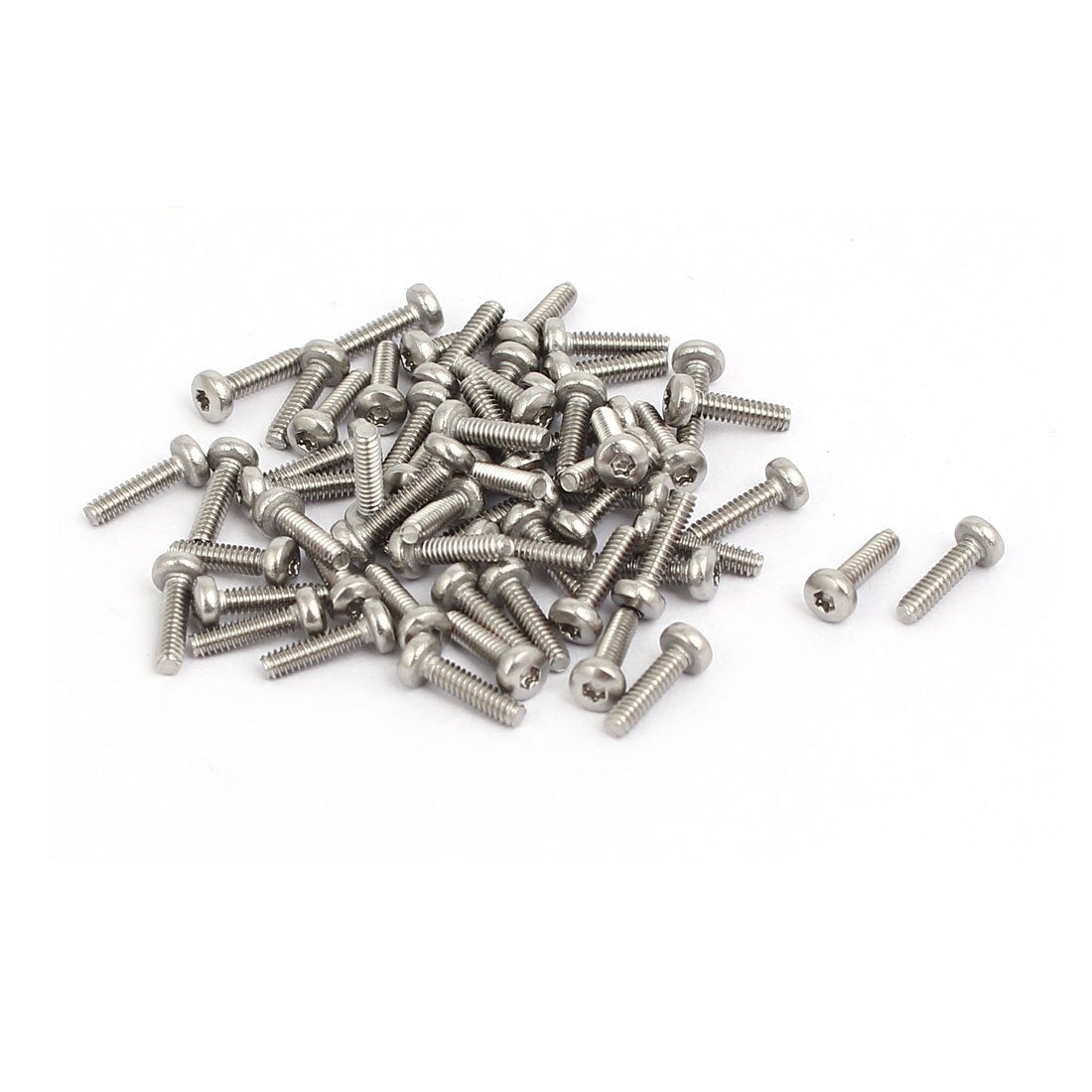 M1.6x6mm 304 Stainless Steel Pan Head Torx Socket Cap Machine Screw 60pcs