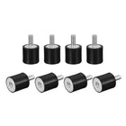 Rubber Mounts 10pcs M4 Male/Female Vibration Isolator Shock Absorber, for Garage Motor Air Compressor Car Boat Bobbins, D15mmxH15mm