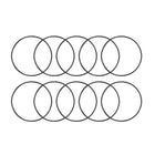 Nitrile Rubber O-Rings 46mm OD 43mm ID 1.5mm Width, Metric Nitrile Rubber Sealing Gasket for Automotive Machine Plumbing, Pack of 10
