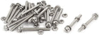 M4x40mm 304 Stainless Steel Phillips Pan Head Bolt Screw Nut w Washer 20 Sets