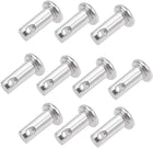 Single Hole Clevis Pins - 4mm X 10mm Flat Head 304 Stainless Steel Link Hinge Pin 10Pcs