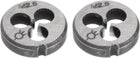 2pcs Round Threading Dies, Metric M2.5 x 0.45 Thread (Right Hand), Alloy Tool Steel Screw Cutting Die Repair Tool