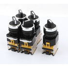 AC 440V 10A, 2 Positions DPST Rotary Selector Select Switch Latching Lock 5 Piece
