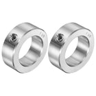 2pcs Set Screw Collars 1-3/8" Bore 304 Stainless Steel Shaft Collars, 2-1/8" OD, 3/4" Width Axle Collar Clamp for Linear Rod Shaft Guide
