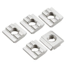 Slide in T-Nut, M8 Threaded for 3030 Series Aluminum Extrusions Profile, Pack of 15