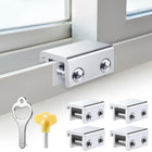 LinkMejor Window Locks Security, Anti-Fall Aluminum Window Stopper (4 Sets)