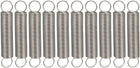 Extended Tension Spring Wire Diameter 0.02", OD 0.24", Free Length 1.38" Stainless Steel Small Dual Hook Tension Spring for Machinery Construction Industrial 10pcs