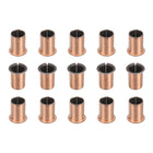 15Pcs Flanged Sleeve Bearings, 20mm Bore x 23mm OD x 35mm Length x 30mm, Sintered Bronze Wrapped Oilless Bushings