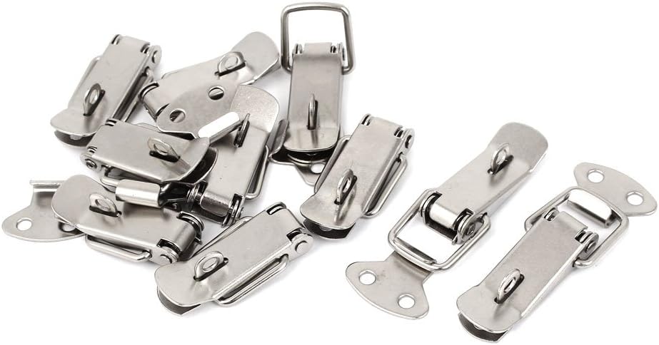 Toolbox Box Spring Loaded Straight Loop Toggle Catch Latch Hasp 10pcs