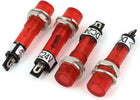 4Pcs DC 24V 7mm Thread Dia Red Bulb Power Signal Indicator Pilot Light