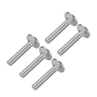 Carriage Bolts, Neck Carriage Bolt, Round Head Square Neck 304 Stainless Steel M6x35mm 5pcs