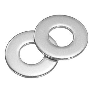300 Pcs SAE 10# Flat Washer, 304 Stainless Steel Flat Washer Fastener Sealing Gasket Gasket, Silver Tone