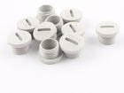10pcs Cappuccio di Tappo in Nylon Grigio Rondello M16 x 8mm