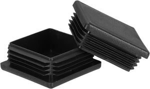 10 Adet Plastik Delik Açma Aparatları, 1.97" (50mm) Kare Çıplı Boru Son Kapakları, 1-3mm Kalınlığında Borulara Uygun, Metal Boru Sandalye ve Masaya Uygun Dolaplar
