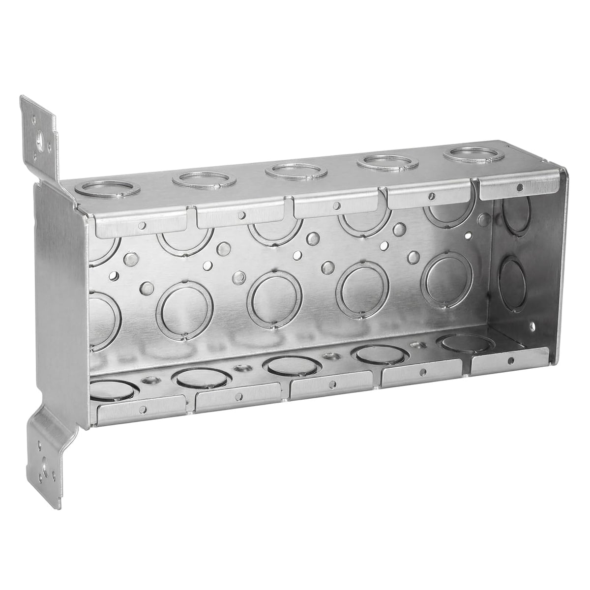 LinkMejor 5 Gang Scatola Elettrica Acciaio Zincato 2.5 Pollici con Braccio
