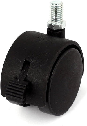 10mm Threaded 2 Inch Dia Wheel 360 Degree Rotation Lock Brake Caster